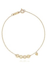 beautiful teensy-weensy love initials gold bracelet for babies and children